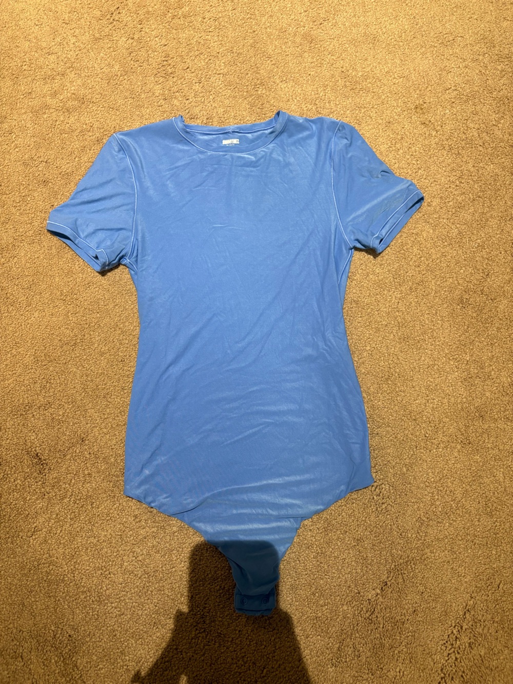 aerie smoothez Light Blue Short Sleeve bodysuit size small